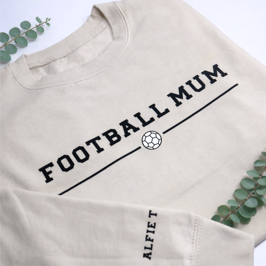 FOOTBALL MUM PERSONALISED SWEATER