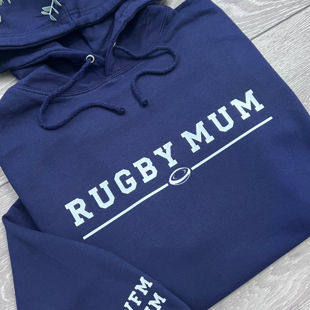 RUGBY MUM PERSONALISED HOODIE