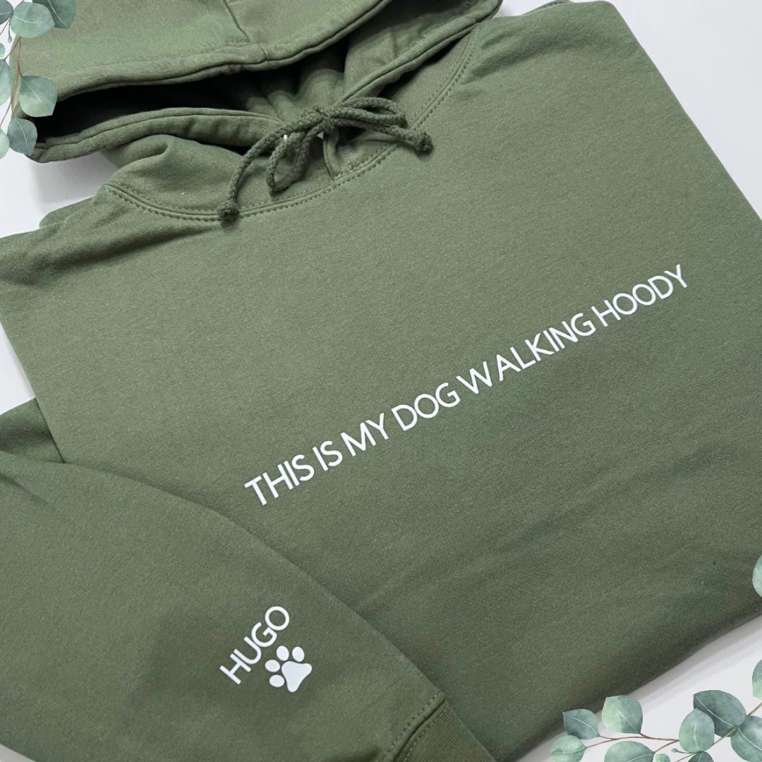 DOG WALKING PERSONALISED HOODIE