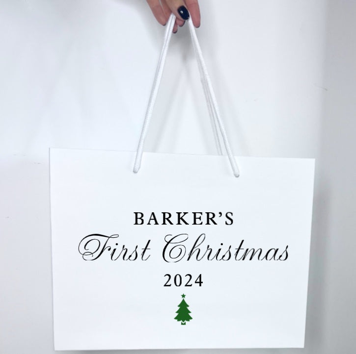 FIRST CHRISTMAS PERSONALISED GIFT BAG