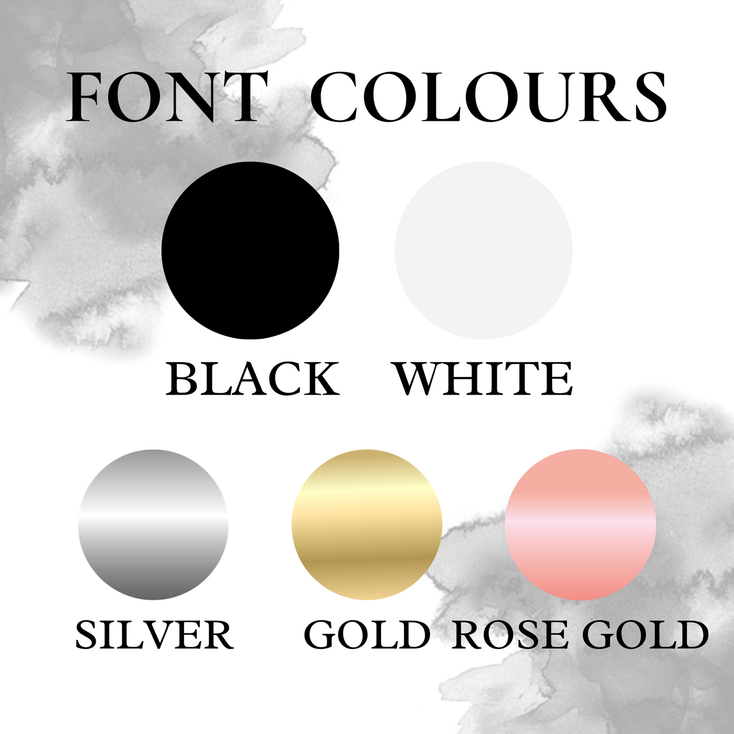 Font Colours 