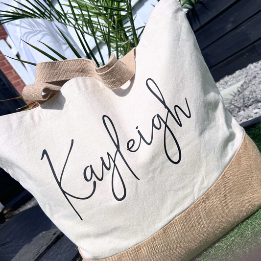 CUSTOM BEACH BAG PERSONALISED WITH NAMES