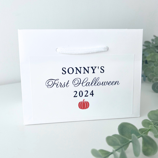 PERSONALISED FIRST HALLOWEEN GIFT BAG - 2025
