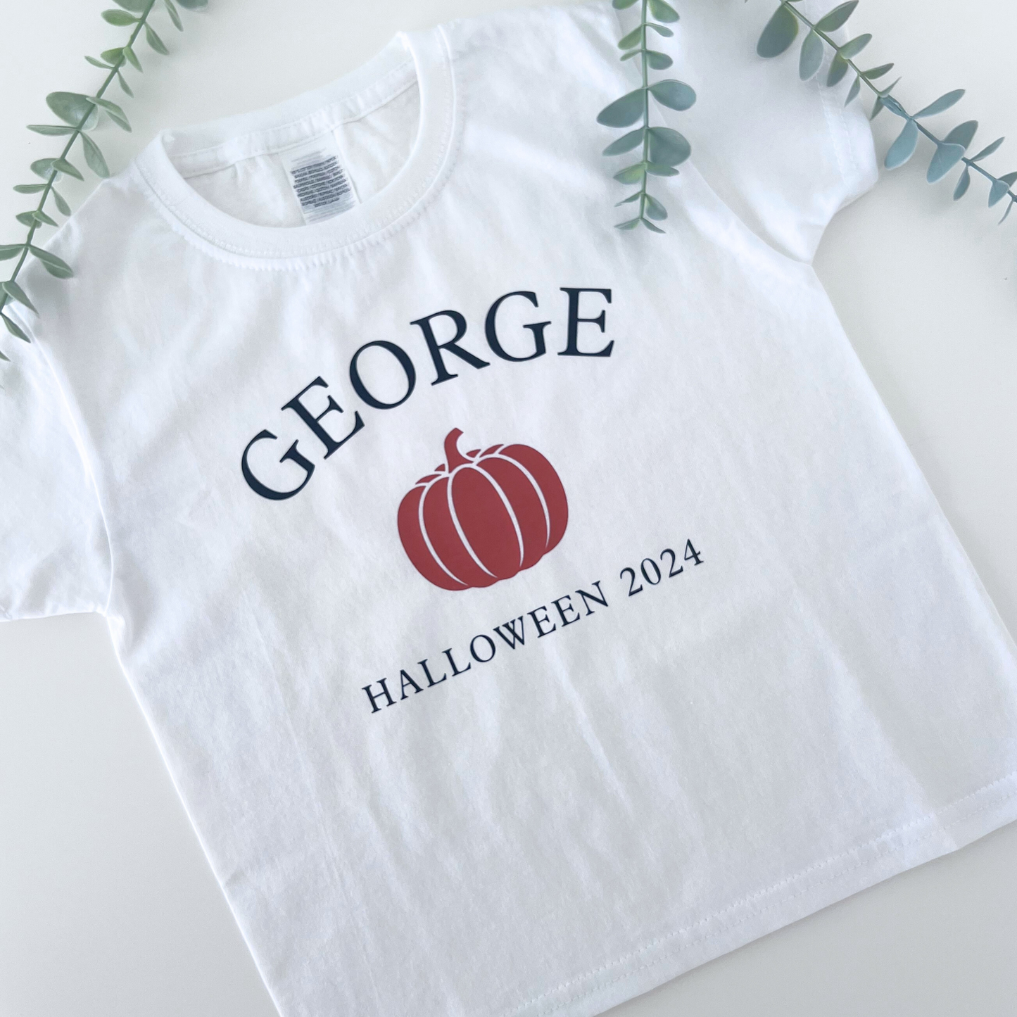 CHILDRENS PERSONALISED HALLOWEEN 2024 T-SHIRT