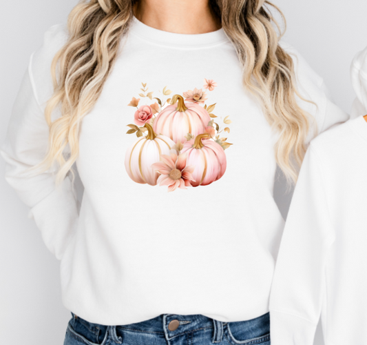 ADULTS PINK PUMPKIN SWEATER