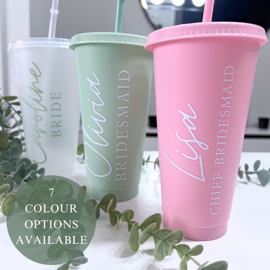 CUSTOM BRIDAL TUMBLER