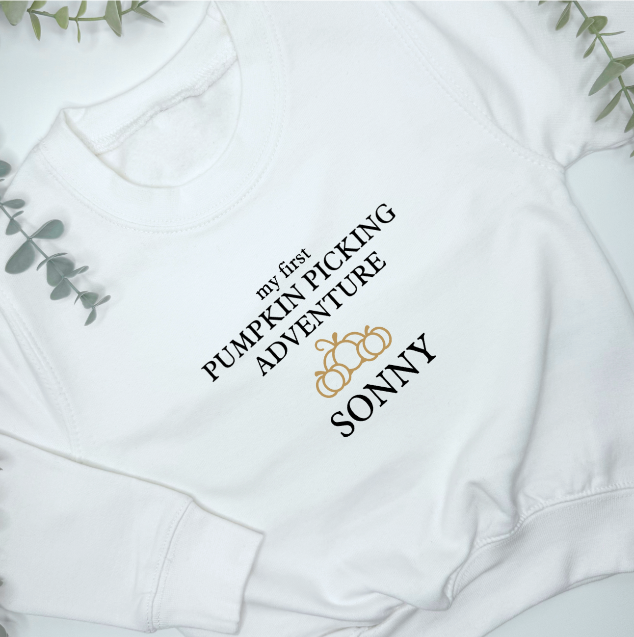 CHILDRENS FIRST PUMPKIN PICKING SWEATER