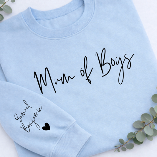 MUM OF BOYS PERSONALISED SWEATER