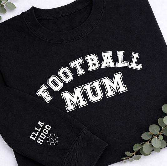 FOOTBALL MUM PERSONALISED SWEATER