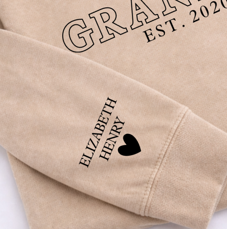 GRANDMA EST PERSONALISED SWEATER