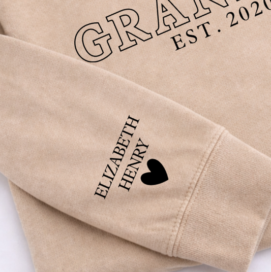 GRANDMA EST PERSONALISED SWEATER
