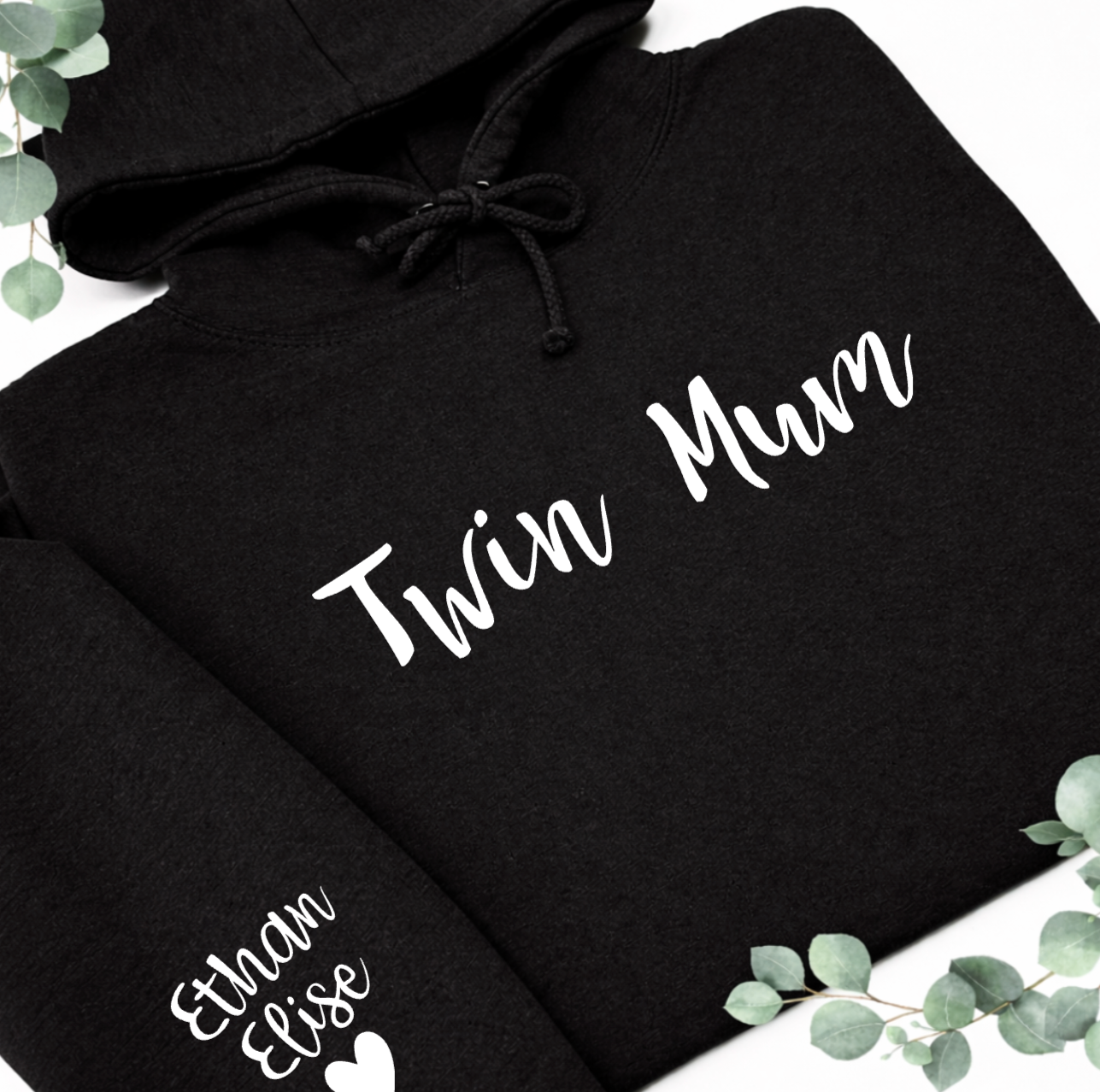 TWIN MUM PERSONALISED HOODIE