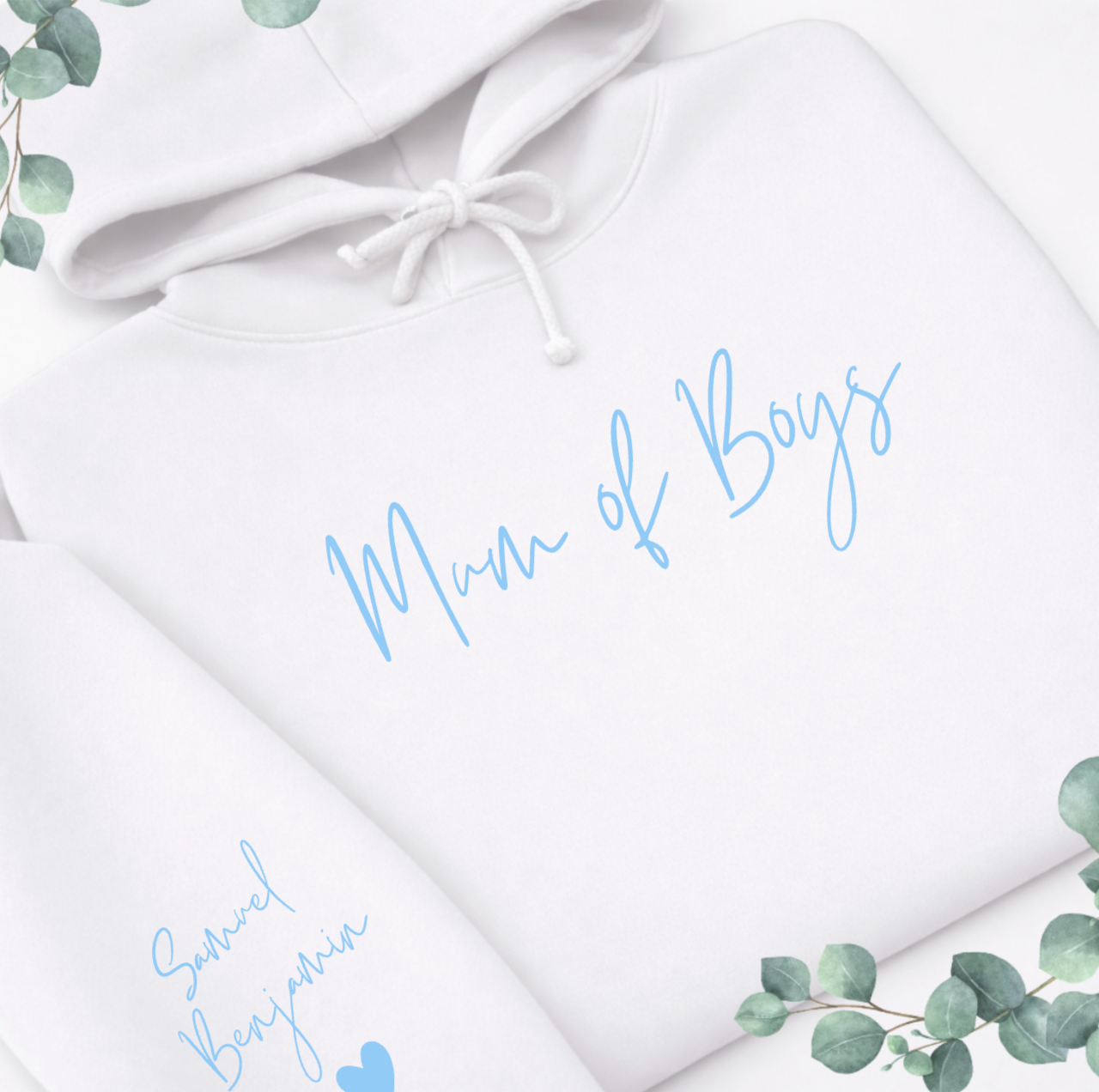 MUM OF BOYS PERSONALISED HOODIE