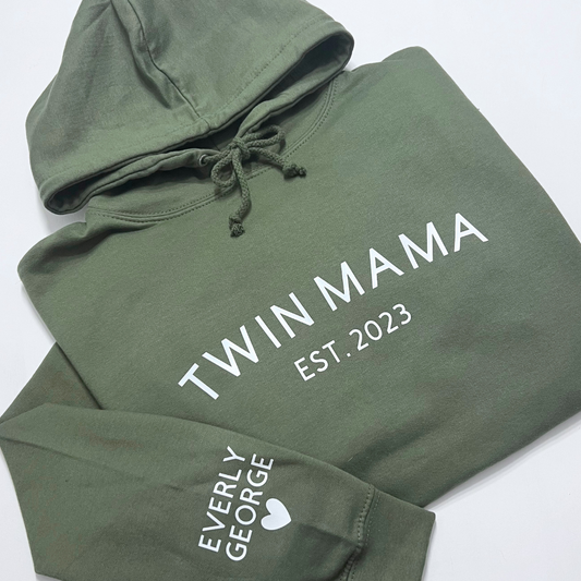 Twin MumEst Personalised Hoodie