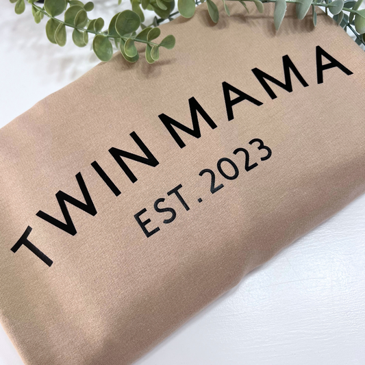 Twin Mum Est Personalised Sweater