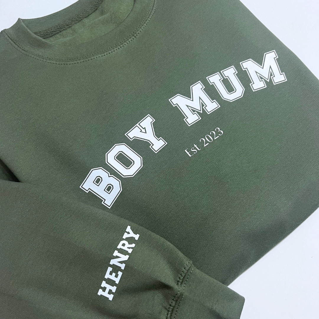 Boy Mum Est Personalised Sweater