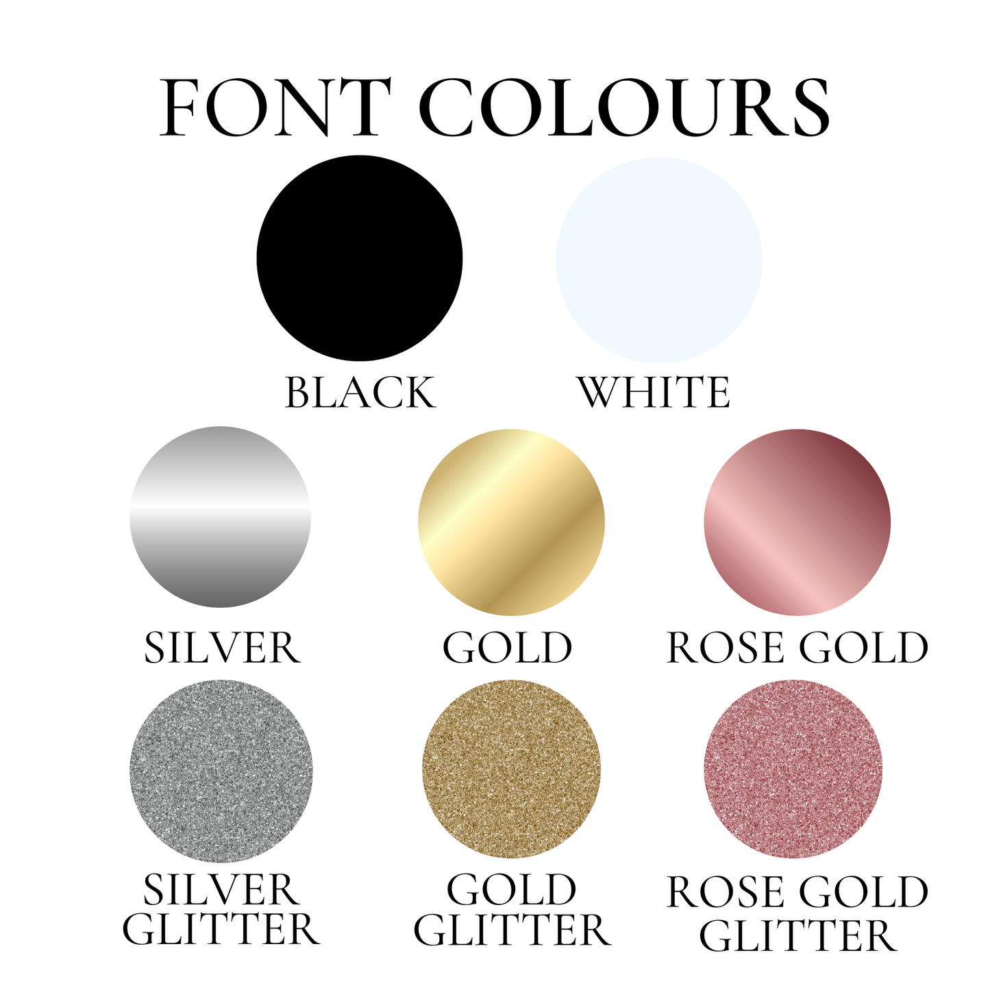 FONT COLOURS