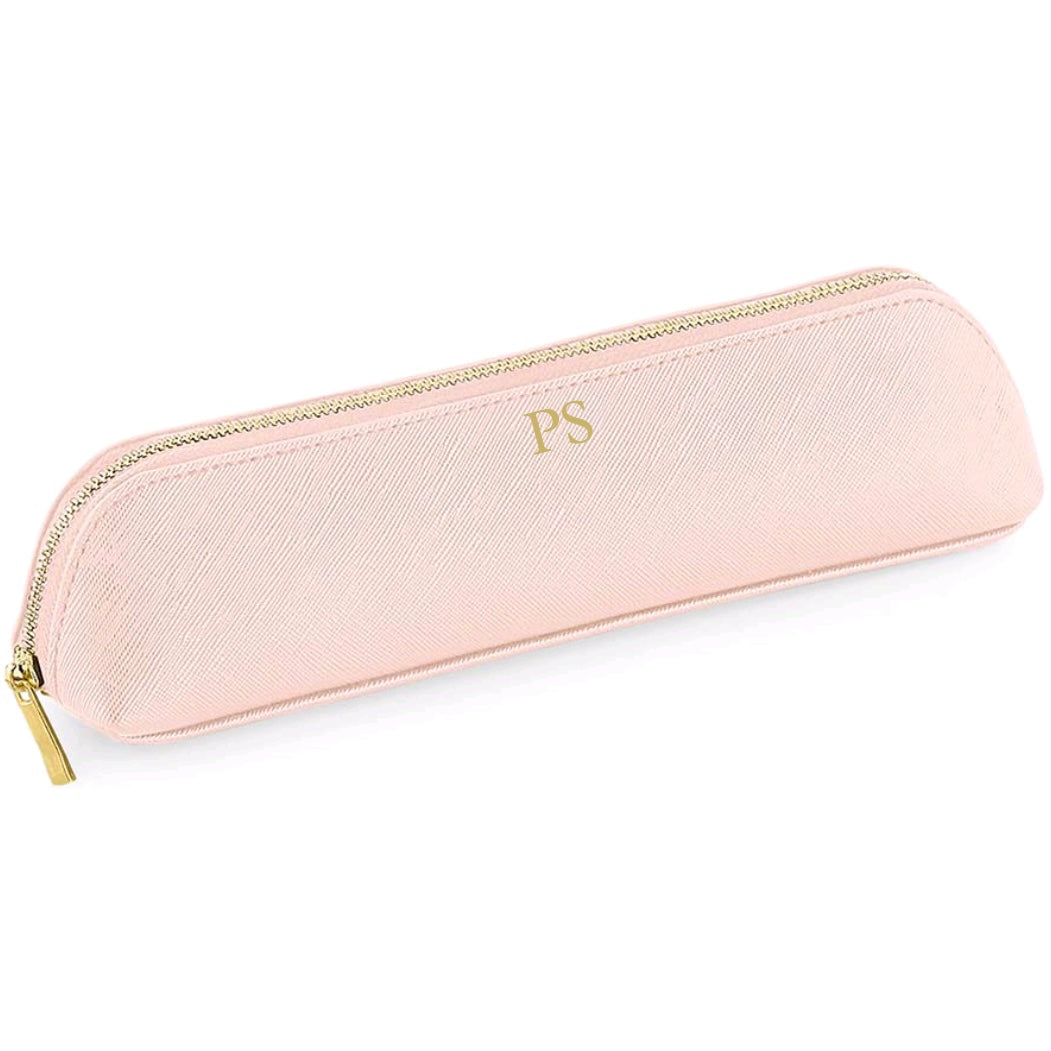 LIGHT PINK LUXURY INITIAL STATIONERY CASE