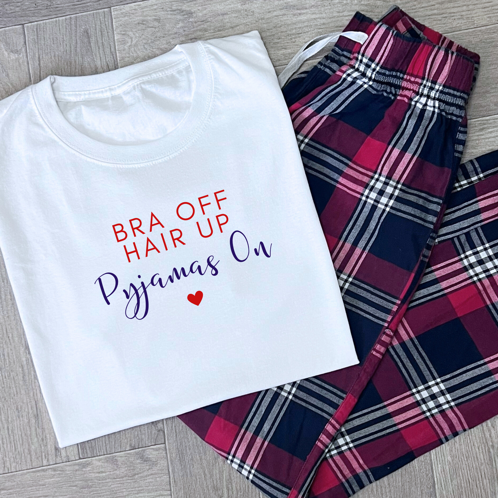 Bra Off Hair Up Pyjamas On KLbespokedesigns
