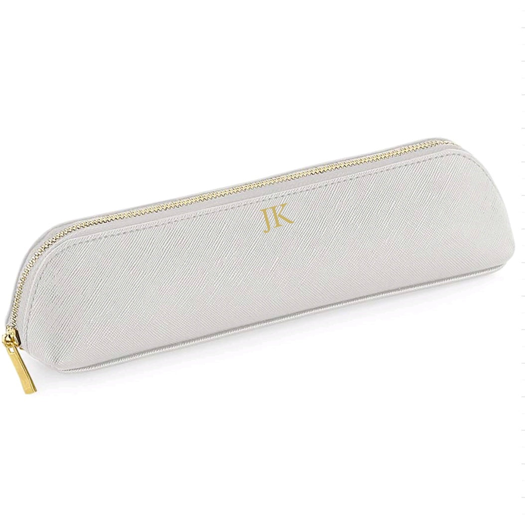 LIGHT GREY LUXURY INITIAL STATIONERY CASE